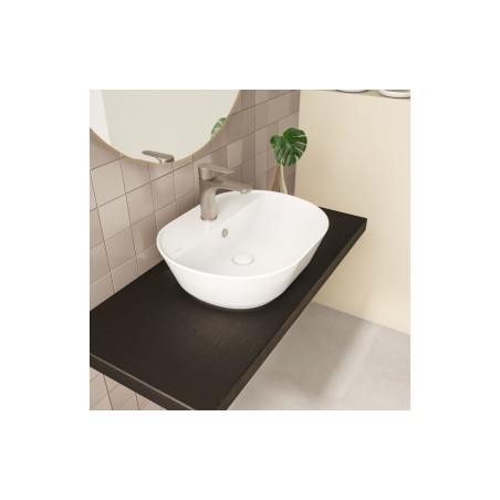 VitrA Geo 545x430mm 1TH Basin w/Overflow - White | Basins |