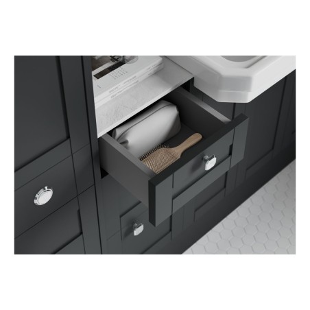 Anibel 500mm Standard Basin Unit - Matt Graphite Grey (Grey