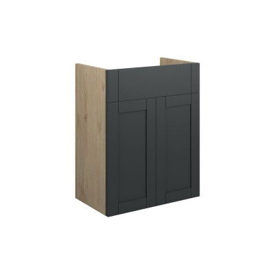 Anibel 500mm Standard Basin Unit - Matt Graphite Grey (Oak C