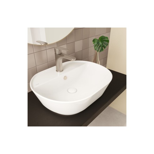 VitrA Geo 545x430mm 1TH Basin w/Overflow - White | Basins |