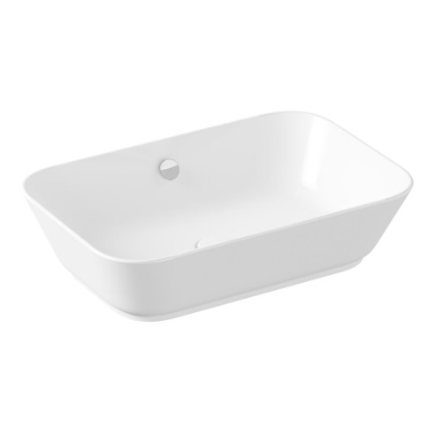 VitrA Geo 600x400mm 0TH Basin w/Overflow - White | Basins |