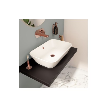 VitrA Geo 600x400mm 0TH Basin w/Overflow - White | Basins |