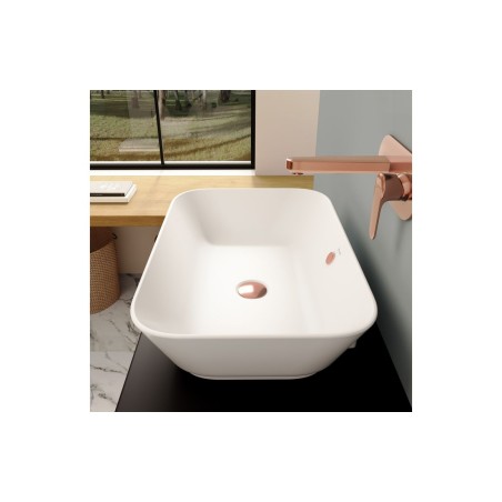 VitrA Geo 600x400mm 0TH Basin w/Overflow - White | Basins |