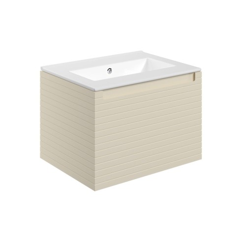 Aveiro 615mm Wall Hung 1 Drawer Basin Unit & 0TH Thin Edge B
