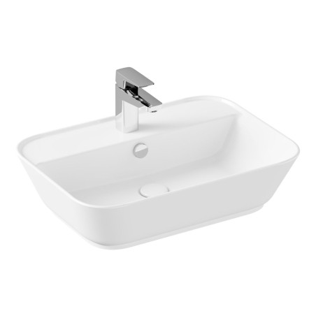 VitrA Geo 600x425mm 1TH Basin w/Overflow - White | Basins |
