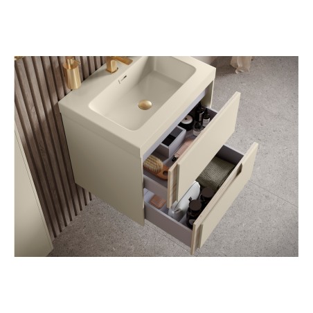 Coimbra 1210mm Wall Hung 4 Drawer Basin Unit & 0TH White Thi