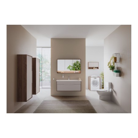 VitrA Integra 1200x470mm 2TH Vanity Basin w/Overflow - White