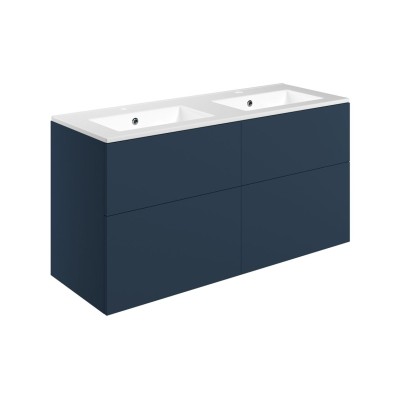 Sintra 1210mm Wall Hung 4 Drawer Basin Unit & 2TH Basin - Ma