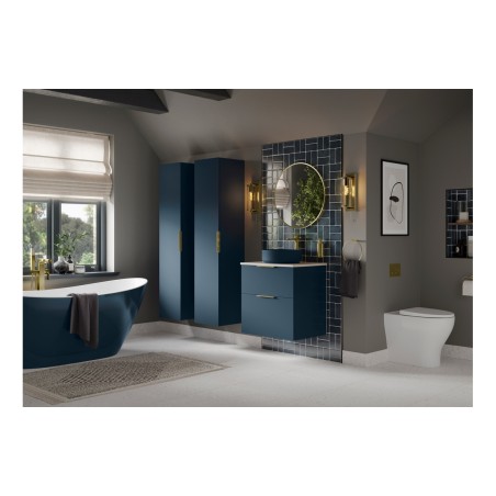 Sintra 1210mm Wall Hung 4 Drawer Basin Unit & 2TH Basin - Ma
