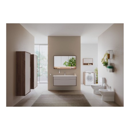 VitrA Integra 1200x470mm 2TH Vanity Basin w/Overflow - White