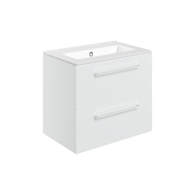 Valbom 610mm Wall Hung 2 Drawer Basin Unit & 0TH Thin Edge B