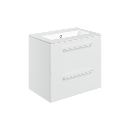 Valbom 610mm Wall Hung 2 Drawer Basin Unit & 0TH Thin Edge B