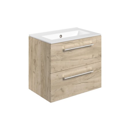 Valbom 610mm Wall Hung 2 Drawer Basin Unit & 0TH Thin Edge B