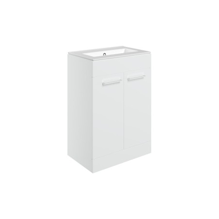 Valbom 610mm Floor Standing 2 Door Basin Unit & 0TH Thin Edg