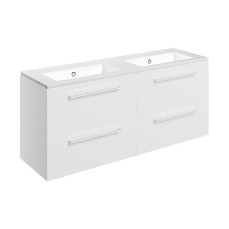 Valbom 1210mm Wall Hung 4 Drawer Basin Unit & 0TH Thin Edge