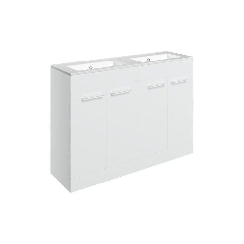Valbom 1210mm Floor Standing 4 Door Basin Unit & 0TH Thin Ed