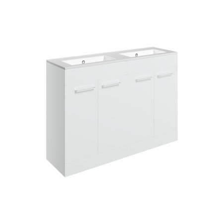 Valbom 1210mm Floor Standing 4 Door Basin Unit & 0TH Thin Ed
