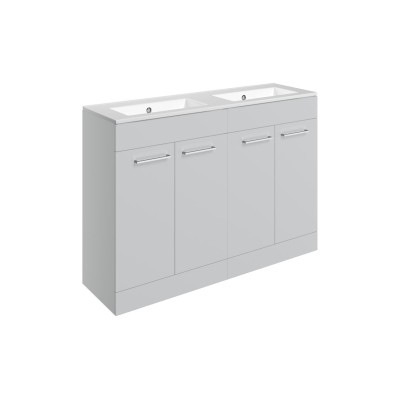 Valbom 1210mm Floor Standing 4 Door Basin Unit & 0TH Thin Ed