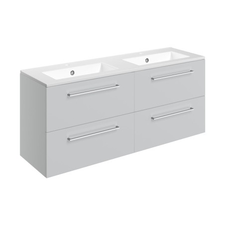 Valbom 1210mm Wall Hung 4 Drawer Basin Unit & 2TH Thin Edge