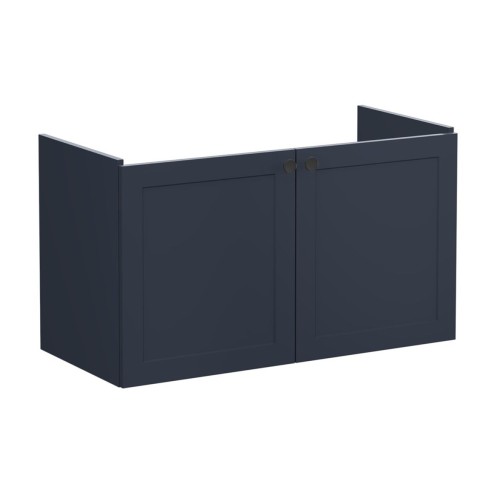 VitrA Root Classic 100cm 2 Door Washbasin Unit - Matt Dark B