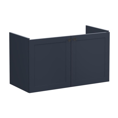 VitrA Root Classic 100cm 2 Door Washbasin Unit - Matt Dark B