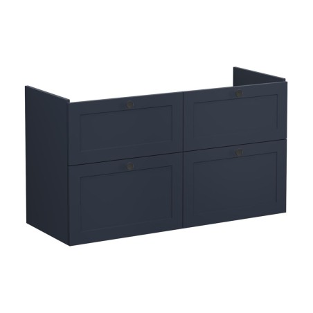 VitrA Root Classic 120cm 4 Drawer Washbasin Unit - Matt Dark
