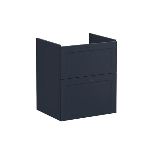 VitrA Root Classic 60cm 2 Drawer Washbasin Unit - Matt Dark