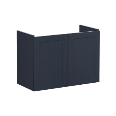 VitrA Root Classic 80cm 2 Door Wall Hung Slim Washbasin Unit