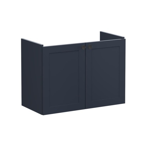 VitrA Root Classic 80cm 2 Door Wall Hung Slim Washbasin Unit