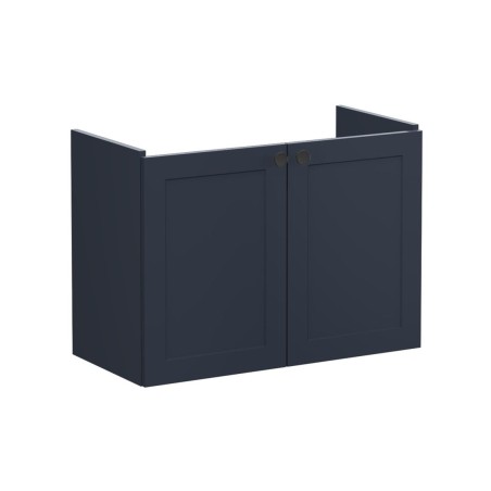 VitrA Root Classic 80cm 2 Door Wall Hung Slim Washbasin Unit