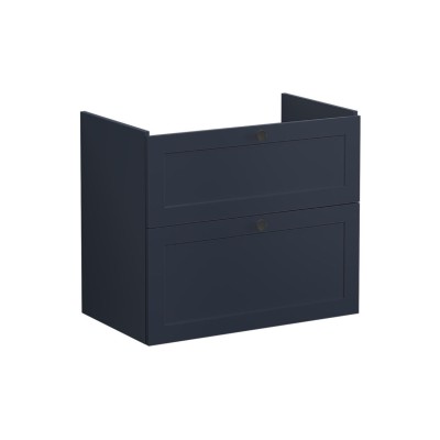 VitrA Root Classic 80cm 2 Drawer Washbasin Unit - Matt Dark