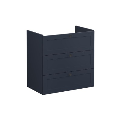 VitrA Root Classic 80cm 3 Drawer Washbasin Unit - Matt Dark