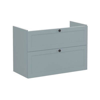 VitrA Root Classic 100cm 2 Drawer Washbasin Unit - Matt Fjor