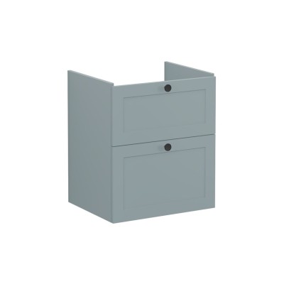 VitrA Root Classic 60cm 2 Drawer Washbasin Unit - Matt Fjord