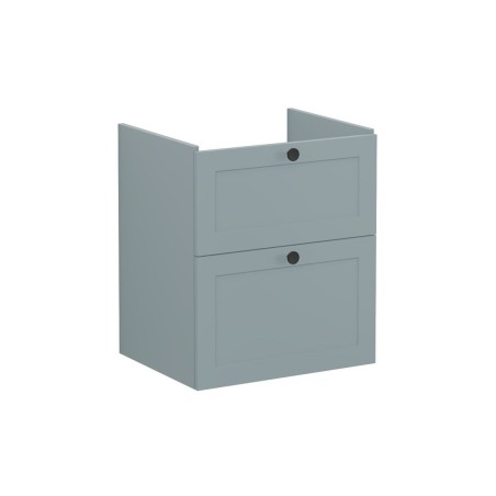 VitrA Root Classic 60cm 2 Drawer Washbasin Unit - Matt Fjord