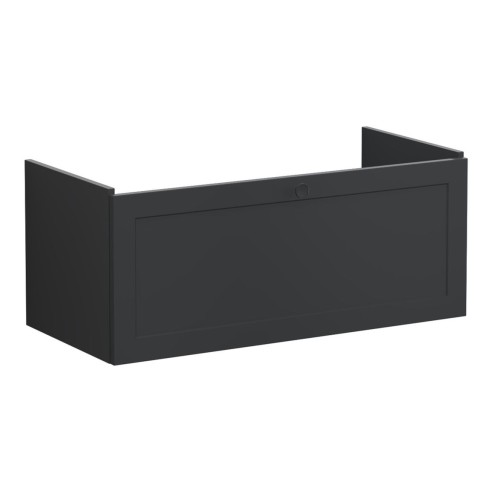 VitrA Root Classic 100cm 1 Drawer Slim Washbasin Unit - Matt