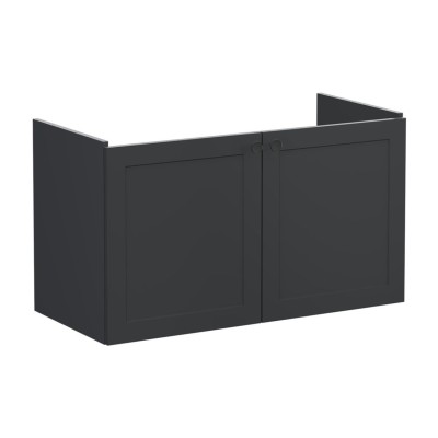 VitrA Root Classic 100cm 2 Door Washbasin Unit - Matt Graphi