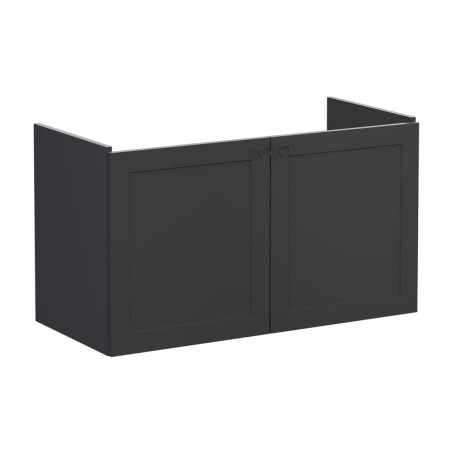 VitrA Root Classic 100cm 2 Door Washbasin Unit - Matt Graphi