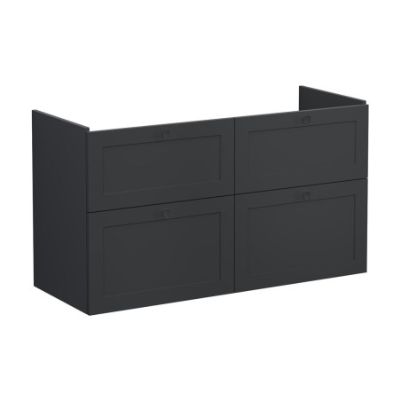 VitrA Root Classic 120cm 4 Drawer Washbasin Unit - Matt Grap