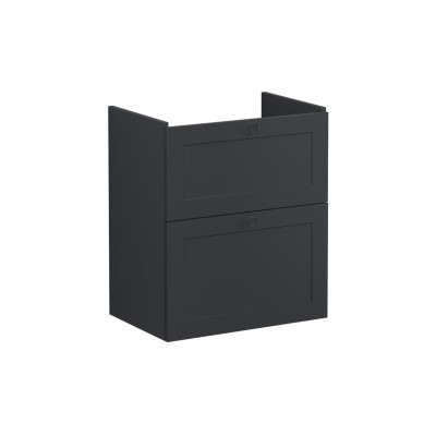 VitrA Root Classic 60cm 2 Drawer Slim Washbasin Unit - Matt