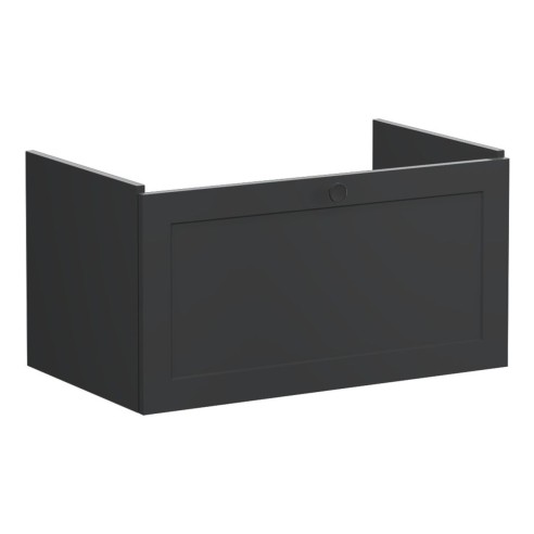 VitrA Root Classic 80cm 1 Drawer Washbasin Unit - Matt Graph
