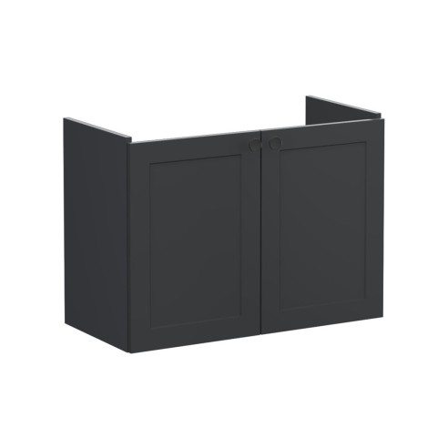 VitrA Root Classic 80cm 2 Door Wall Hung Slim Washbasin Unit