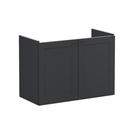 VitrA Root Classic 80cm 2 Door Wall Hung Slim Washbasin Unit