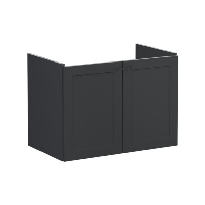 VitrA Root Classic 80cm 2 Door Wall Hung Washbasin Unit - Ma