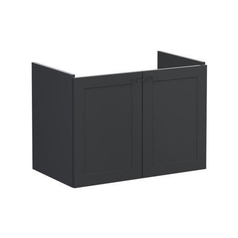 VitrA Root Classic 80cm 2 Door Wall Hung Washbasin Unit - Ma