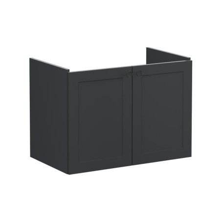 VitrA Root Classic 80cm 2 Door Wall Hung Washbasin Unit - Ma