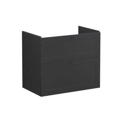 VitrA Root Classic 80cm 2 Drawer Washbasin Unit - Matt Graph