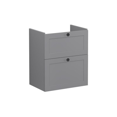 VitrA Root Classic 60cm 2 Drawer Slim Washbasin Unit - Matt