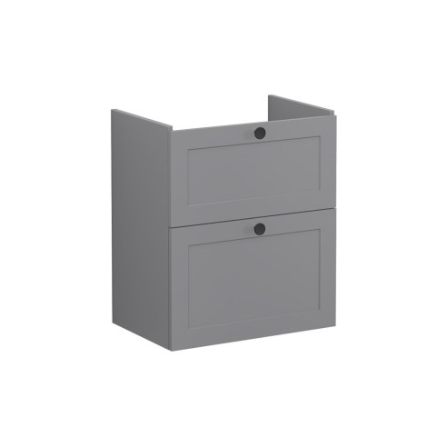 VitrA Root Classic 60cm 2 Drawer Slim Washbasin Unit - Matt