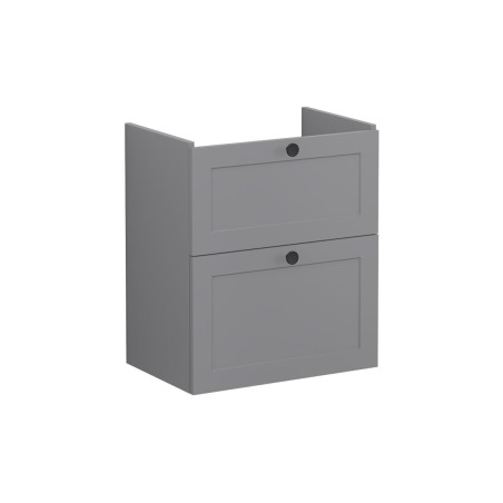 VitrA Root Classic 60cm 2 Drawer Slim Washbasin Unit - Matt